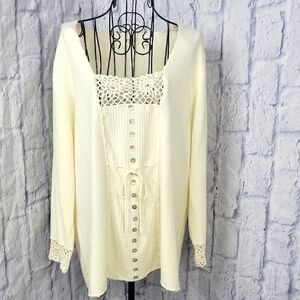 Cato Cream Cozy Knit Cardigan Size‎ 18-20